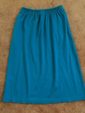 Lands’ End Cotton Midi Skirt